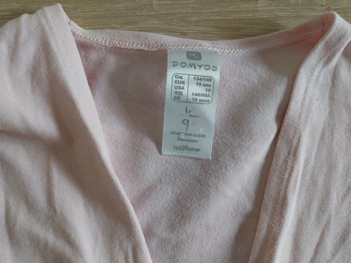 Gilet cache cœur rose pâle Domyos 10 ans - photo numéro 3