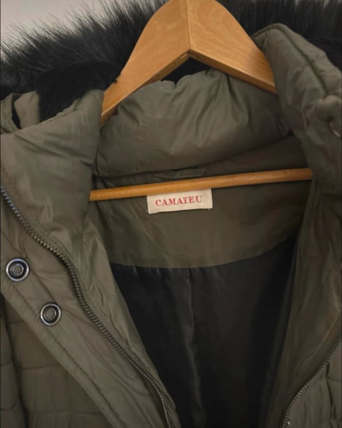 doudoune manteau femme Camaïeu Kaki T44 - photo numéro 9