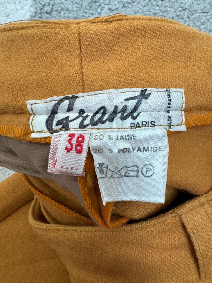 Pantalon chino vintage en laine Grant Taille 38 - photo numéro 3