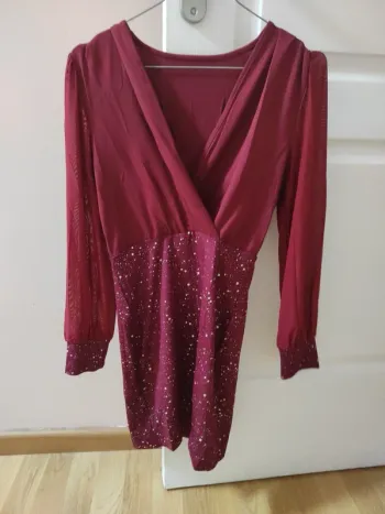 Robe de fête shein bordeaux neuve