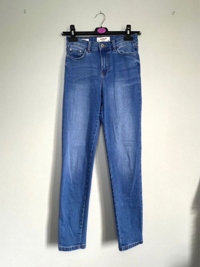 Jean slim taille haute Jennyfer bleu