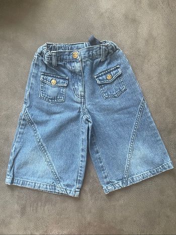 Pantacourt en jean fille 4 ans