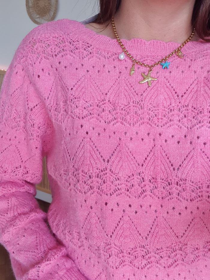 Pull réversible rose Sete cache-cœur Taille unique - photo numéro 4