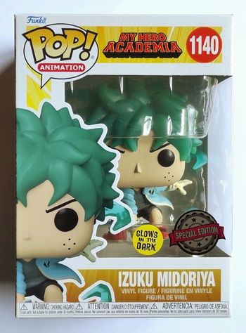 Figurine Funko Pop My Hero Academia Izuku Midoriya Glow in the Dark 1140 Exclusive