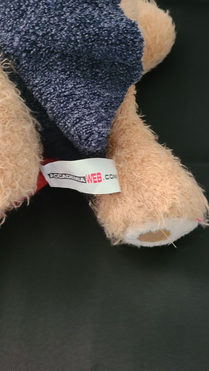 peluche chien coeur love robe accademia - photo numéro 2