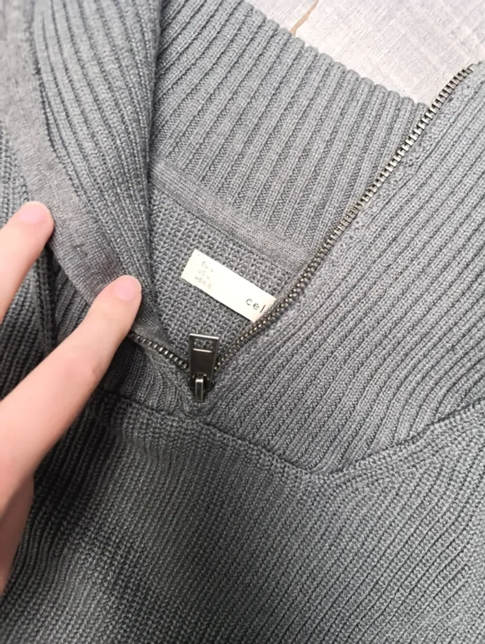 Pull celio gris - photo numéro 2