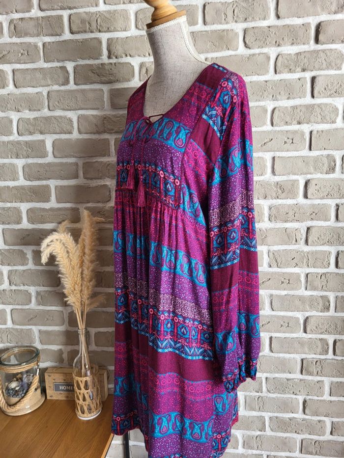 Robe imprimée ethnique Hippie chic- Coline - photo numéro 12
