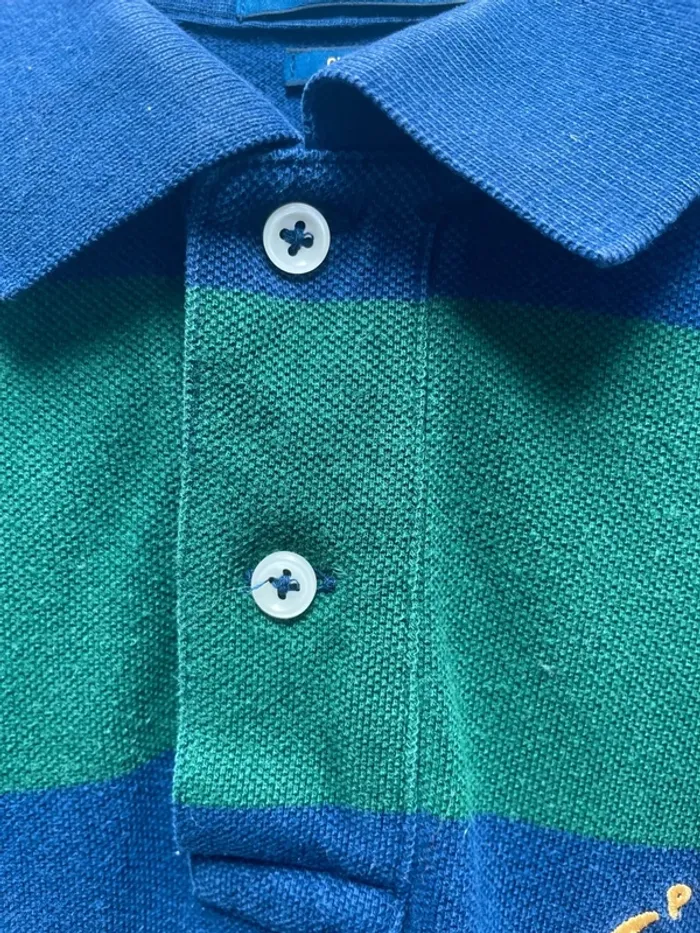 Polo Ralph Lauren vintage embroided green blue Mens M - photo numéro 3