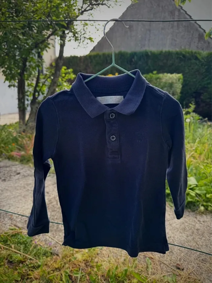 Polo bleu marine || Zara || 2/3 ans