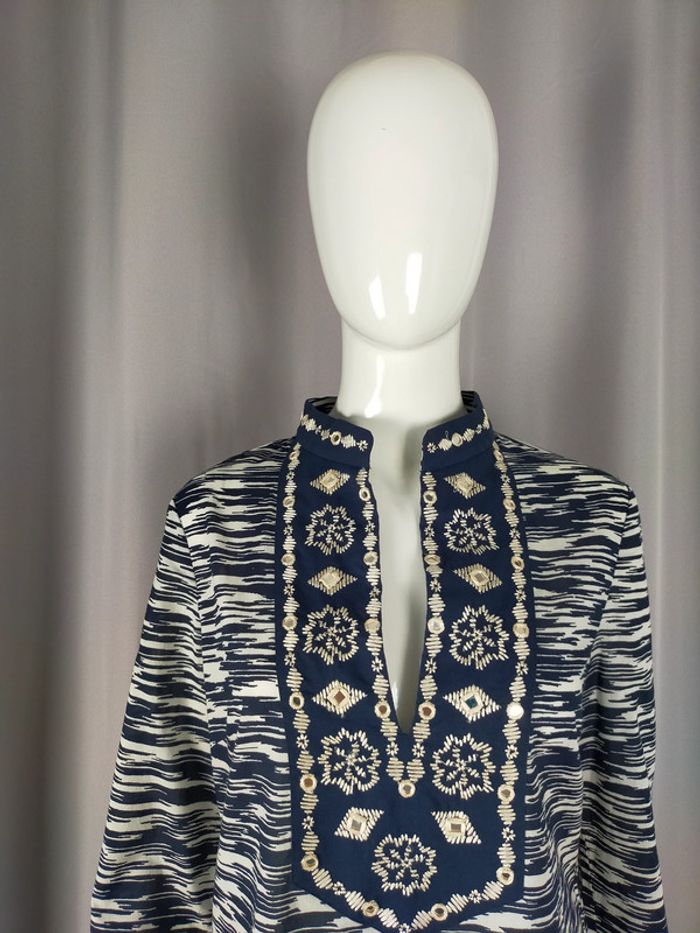 Tunique brodée en coton – Tory Burch – Taille S - photo numéro 2