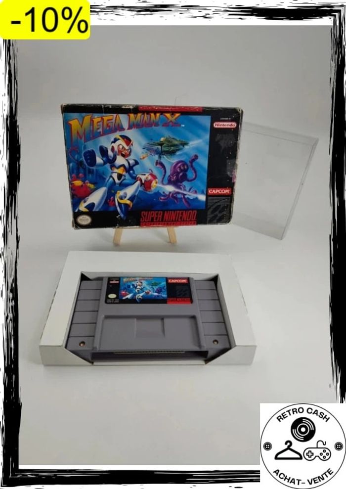 Mega Man X Super Nintendo SNES Capcom 1991 version us en boite sans notice