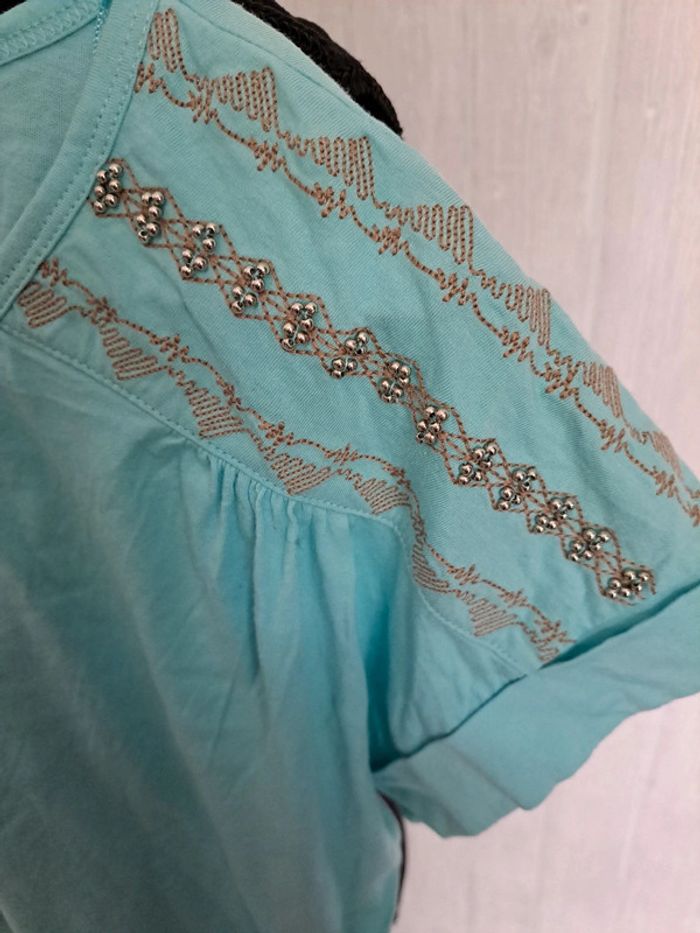 tee-shirt turquoise