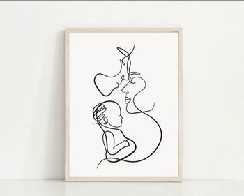 Affiche famille bébé  A3