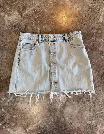 Jupe jean femme Zara taille M Women denim skirt Gonna denim donna Jeansrock Damen
