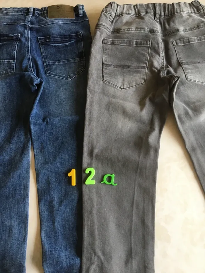 Lot de 2 Jeans -12 ans / 152 cm - photo numéro 3