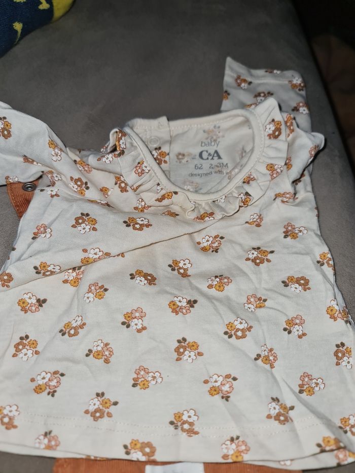 Ensemble C&A robes+haut 3mois