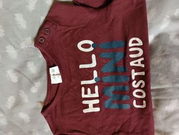 T shirt manches longues hello mini costaud