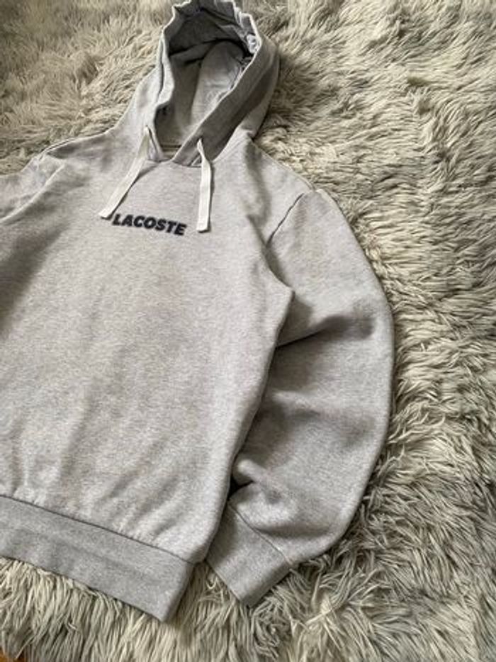 Sweat à capuche Lacoste /Taille XS /Gris - photo numéro 3
