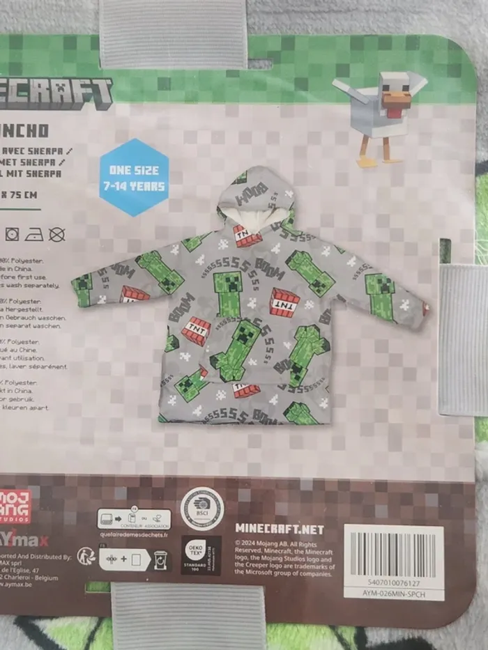 Couverture à capuche minecraft