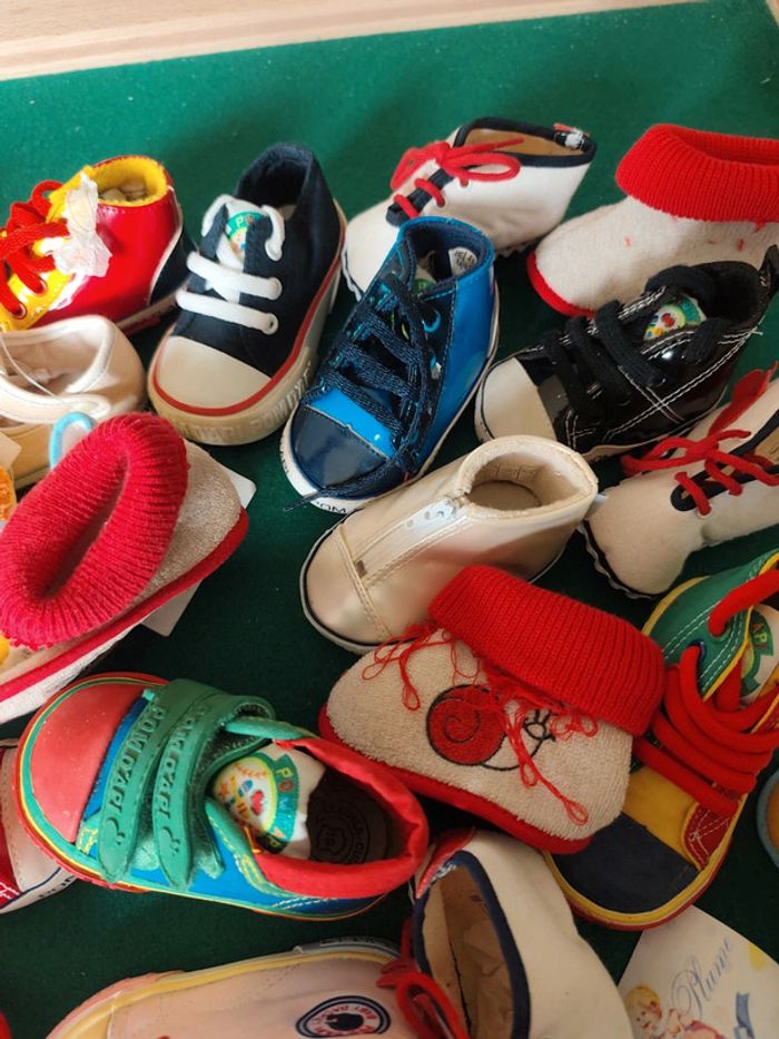 Lot de 24 chaussures bébé enfants pour décoration de baptême - photo numéro 6
