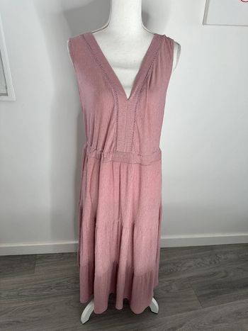 Robe bohème chic longue rose poudré Yessica T40 L
