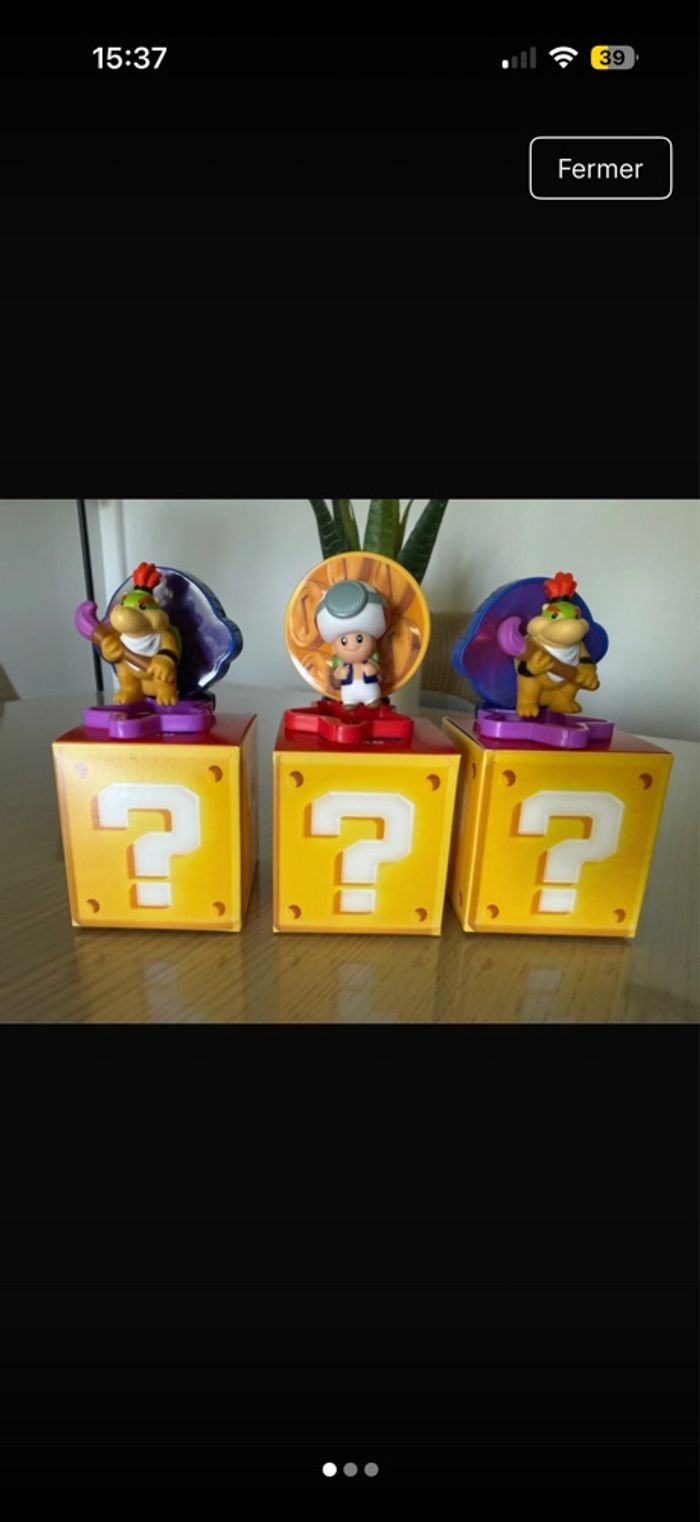 3 figurines mario - photo numéro 2