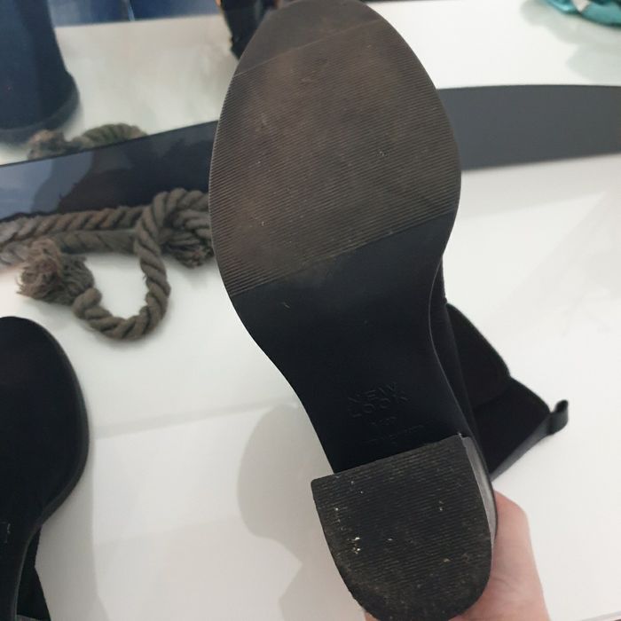 demi botte en daim noir - photo numéro 8