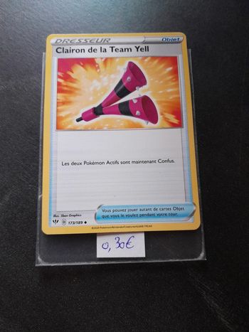 Carte Pokémon Clairon de la Team Yell 173/189