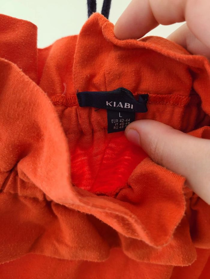 Haut corail à épaules dénudées • Kiabi • taille L - photo numéro 2