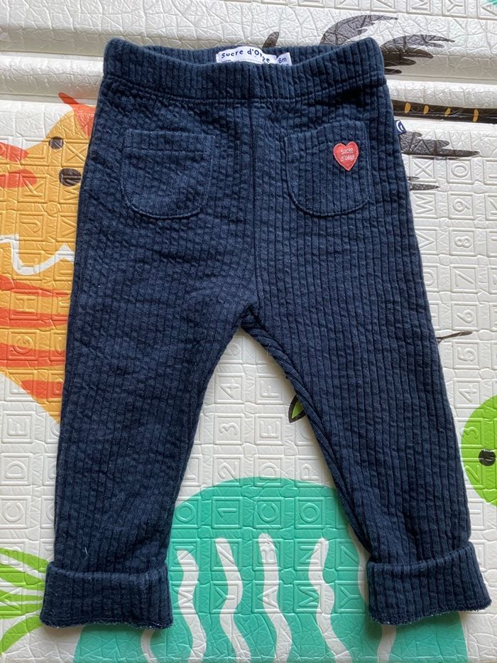 Lot de 2 leggings hiver 6 mois - photo numéro 3