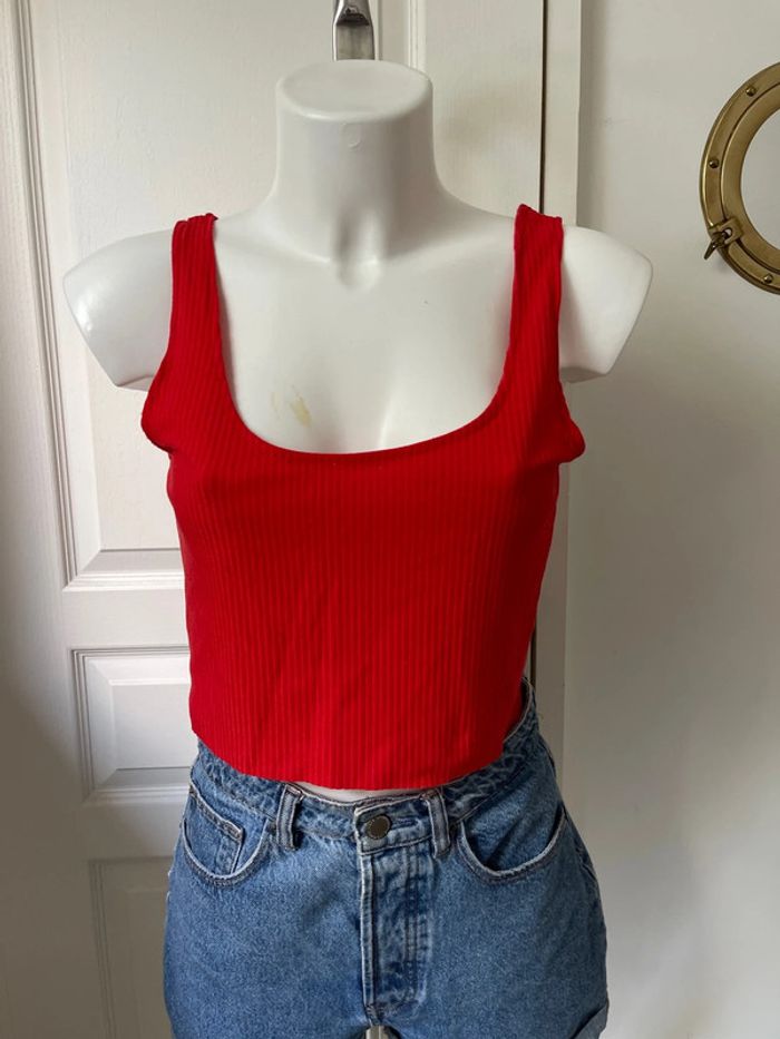 Crop top rouge - photo numéro 5