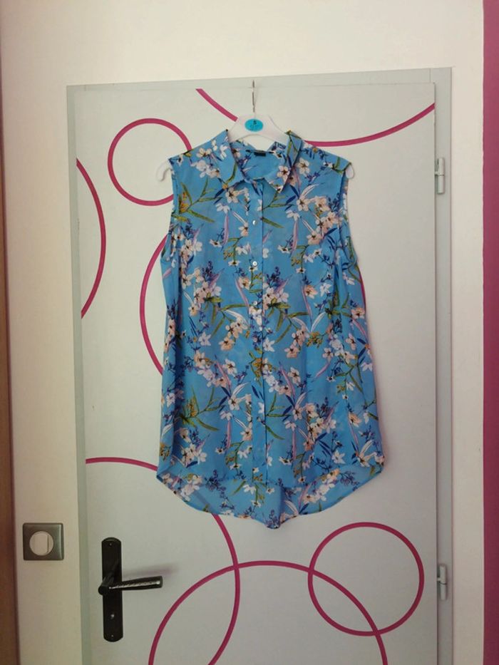 Chemise sans manche en voile femme h&M taille M 7