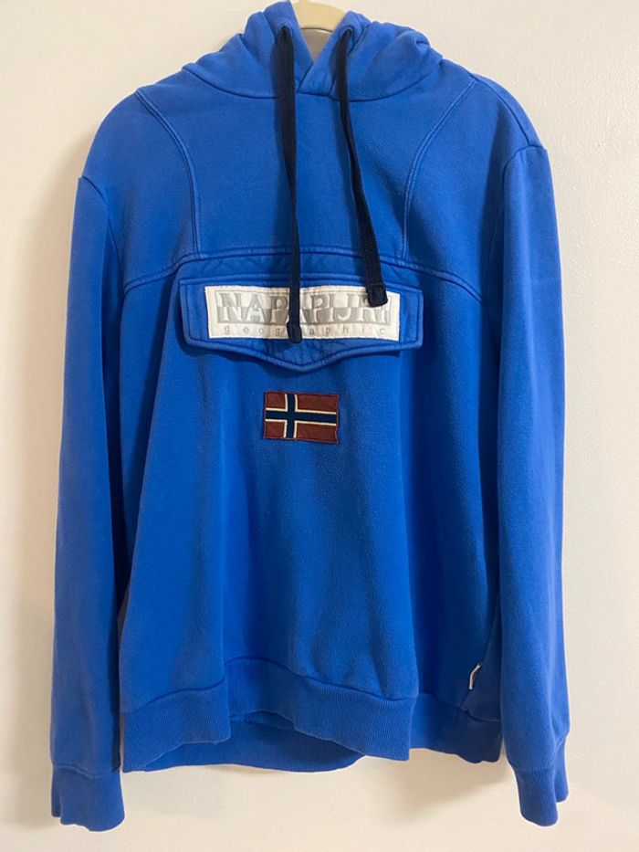 Sweat à capuche Napapijiri bleu roi