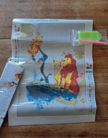 Diamond painting roi lion