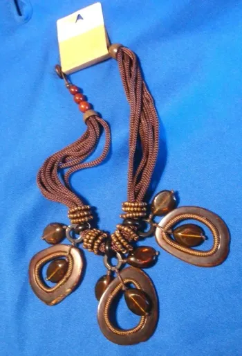 superbe collier style bohème,environ 44 cm
