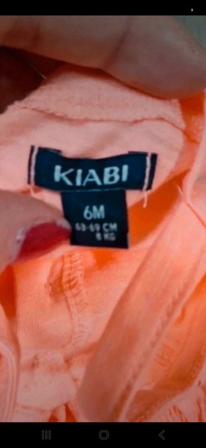 Robe à bretelles Kiabi 6mois 67cm 👻 - photo numéro 3