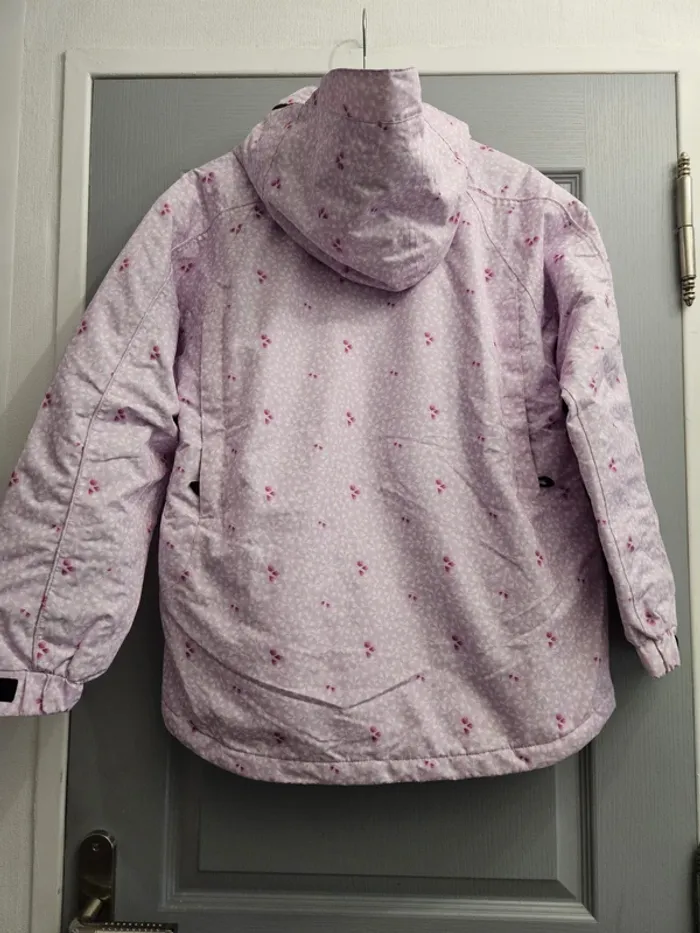Manteau de ski chaud polaire à capuche fille - 12 ans (152cm) - Missing Link - Rose - photo numéro 3