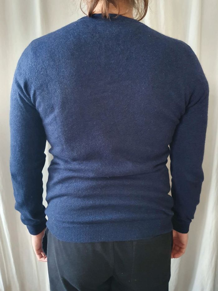 Pull col rond cachemire bleu - Somewhere - Taille M - photo numéro 2