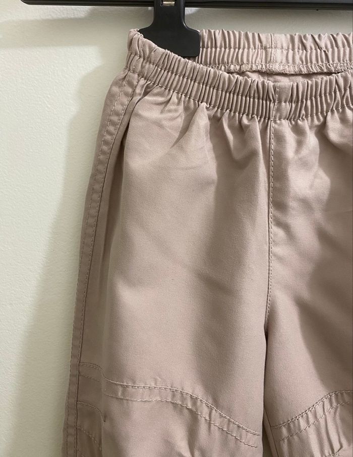 Pantalon beige sable souple doublé bébé mixte garçon fille taille 12 mois - photo numéro 2