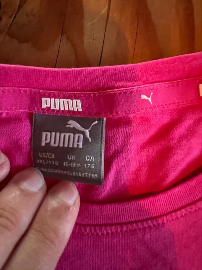 A vendre t shirt Puma 15-16 ans 176 cm - photo numéro 3