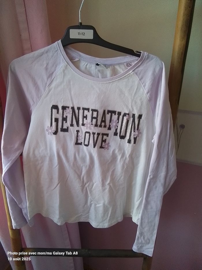 Lot de 5 hauts manches longues  fille 12 ans - photo numéro 2
