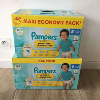 172 couches Pampers premium protection taille 5