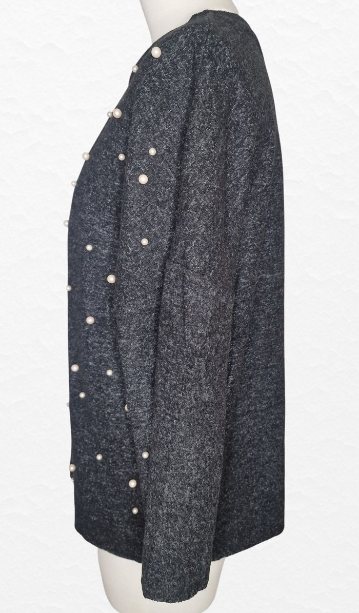 Pull manches 3/4 Zara Trafaluc – Taille S – Gris foncé – État : Très bon - photo numéro 3