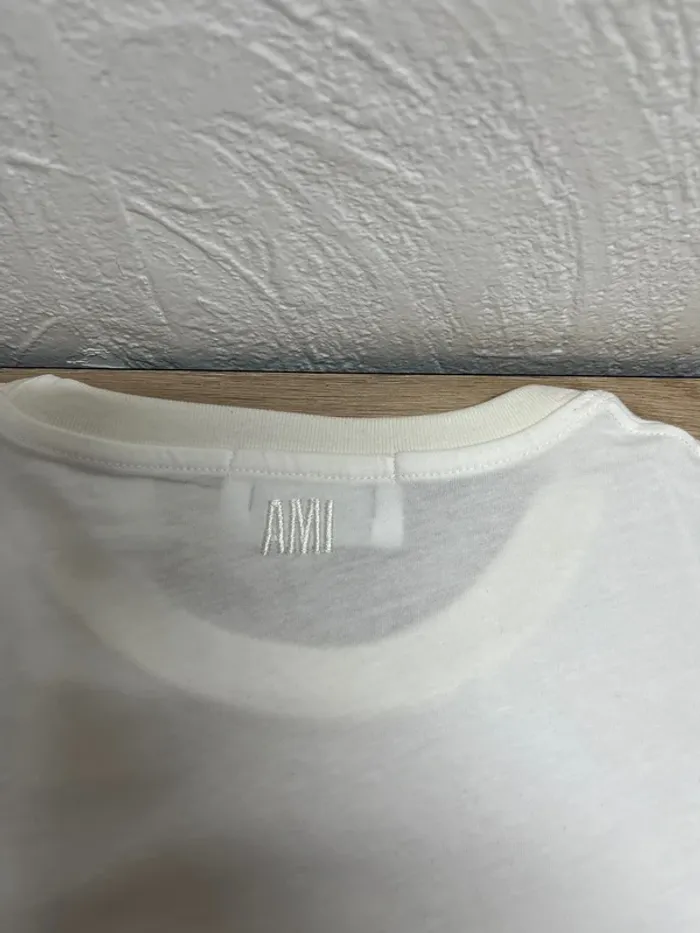 T-shirt Ami Paris - couleur blanc - taille M - photo numéro 11