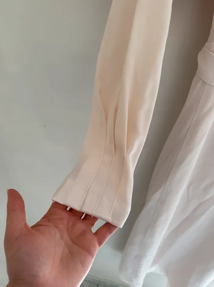 Robe chemisier Mango beige - photo numéro 7