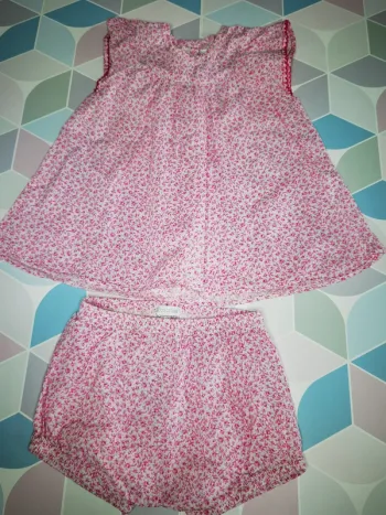 D3398 - Ensemble fille 6 mois