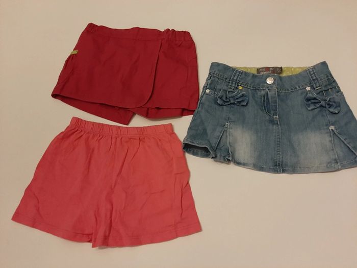 Lot short jupe fille 3ans