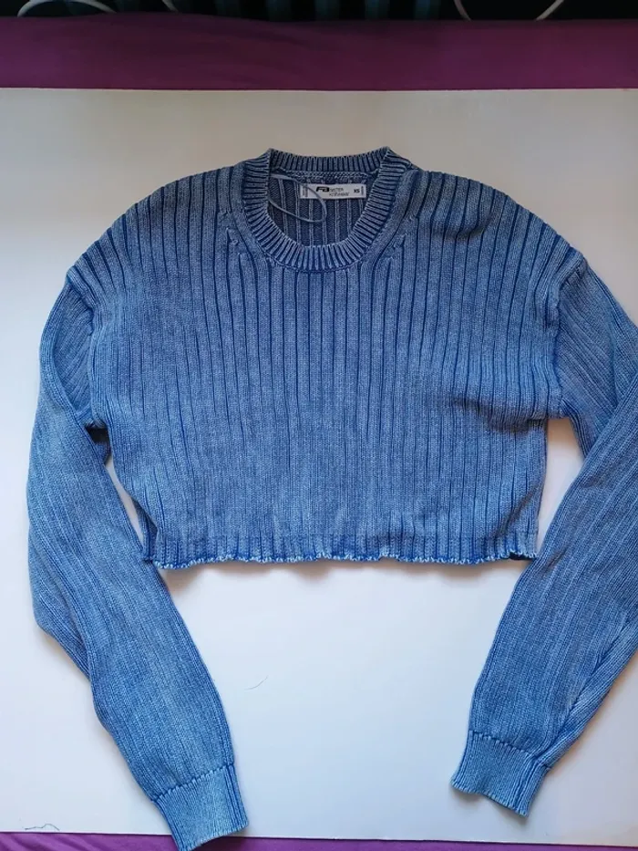 Pull crop bleu