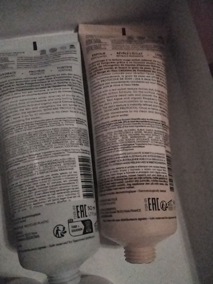 Patyka masque creme rehydratante  intense hydrate protège  fortifiés 50ml              gommage sorbet eclat exfolie  révèle leclat  lisse 50ml - photo numéro 2