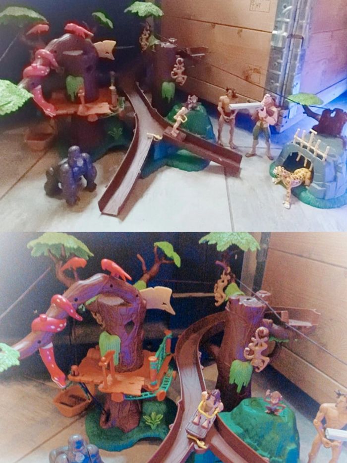 Disney Heroes héros tarzan Disney arbre tree maison house treehouse famosa figurine Playset figura